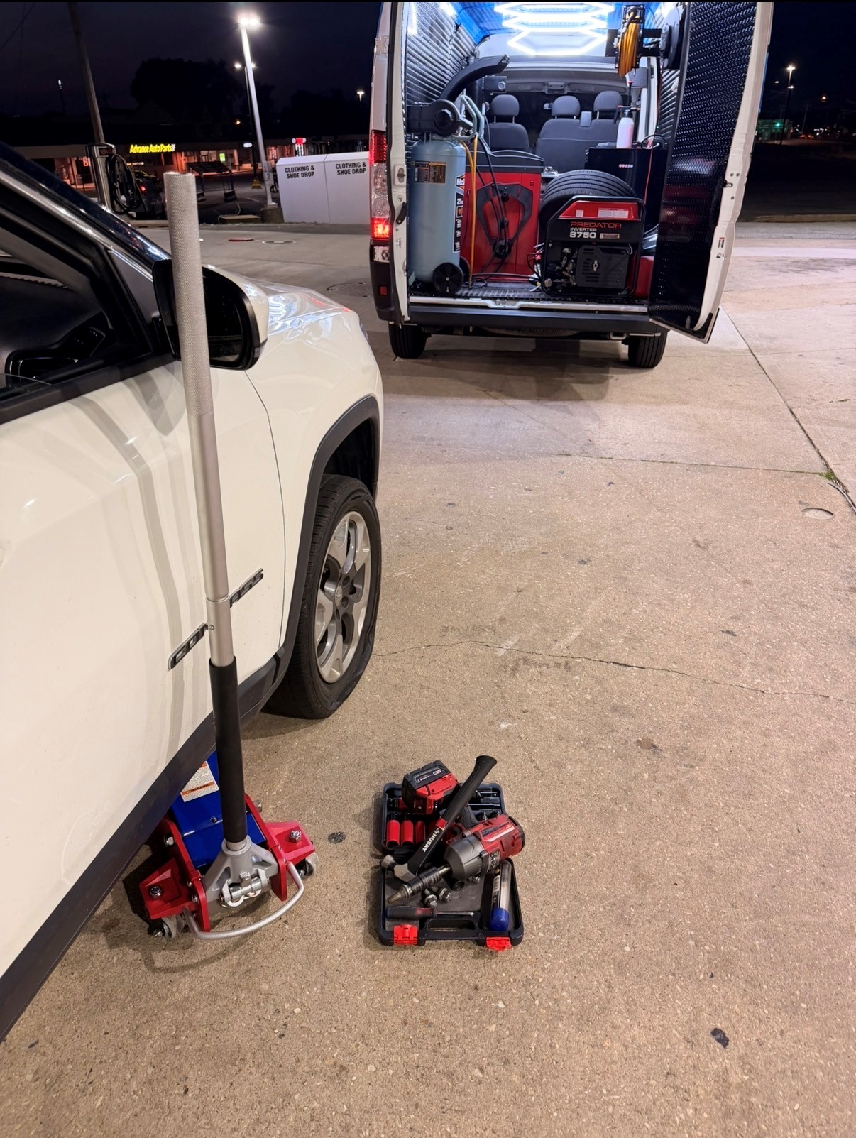 Recent mobile tire job in Delaware