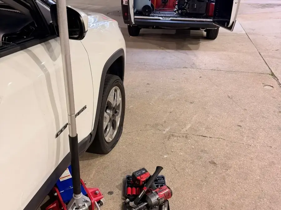 Recent mobile tire job in Delaware