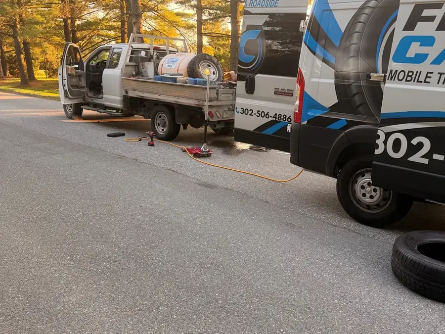 Recent mobile tire job in Delaware